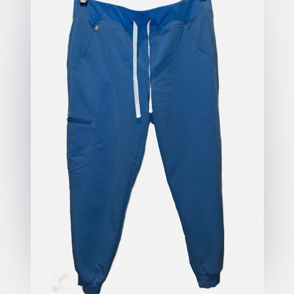 (2 of 2) Figs Women’s Zamora Jogger Scrub Pants Capri Blue Sz MP - Picture 3 of 5